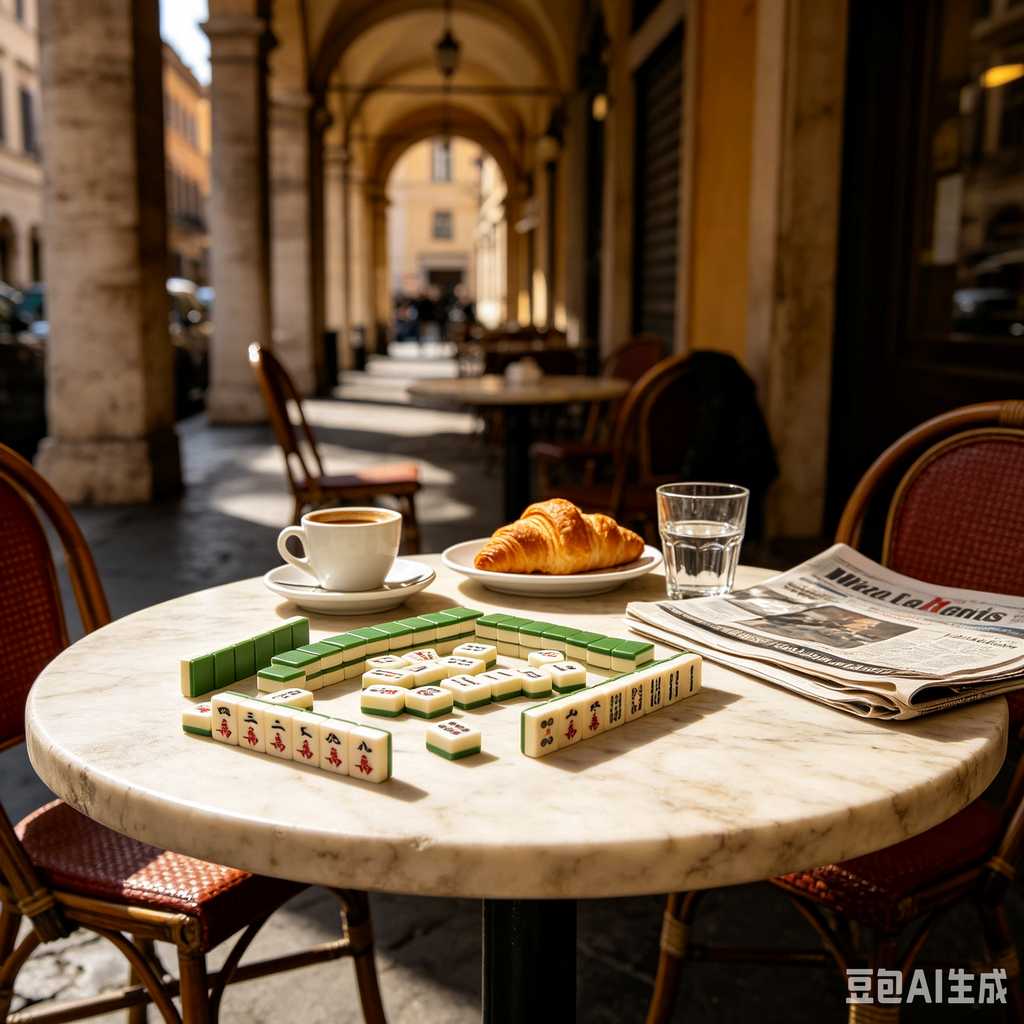 blue mahjong tiles