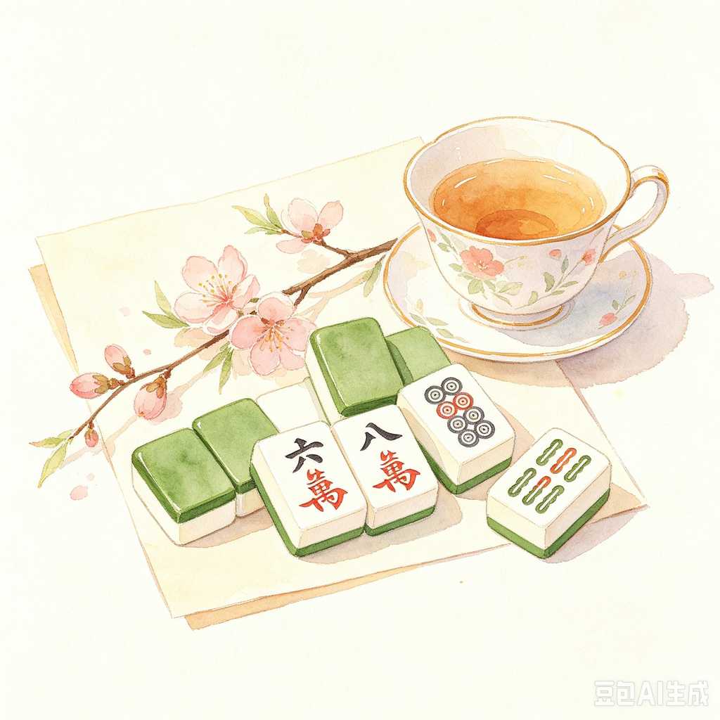 mahjong set with storage case